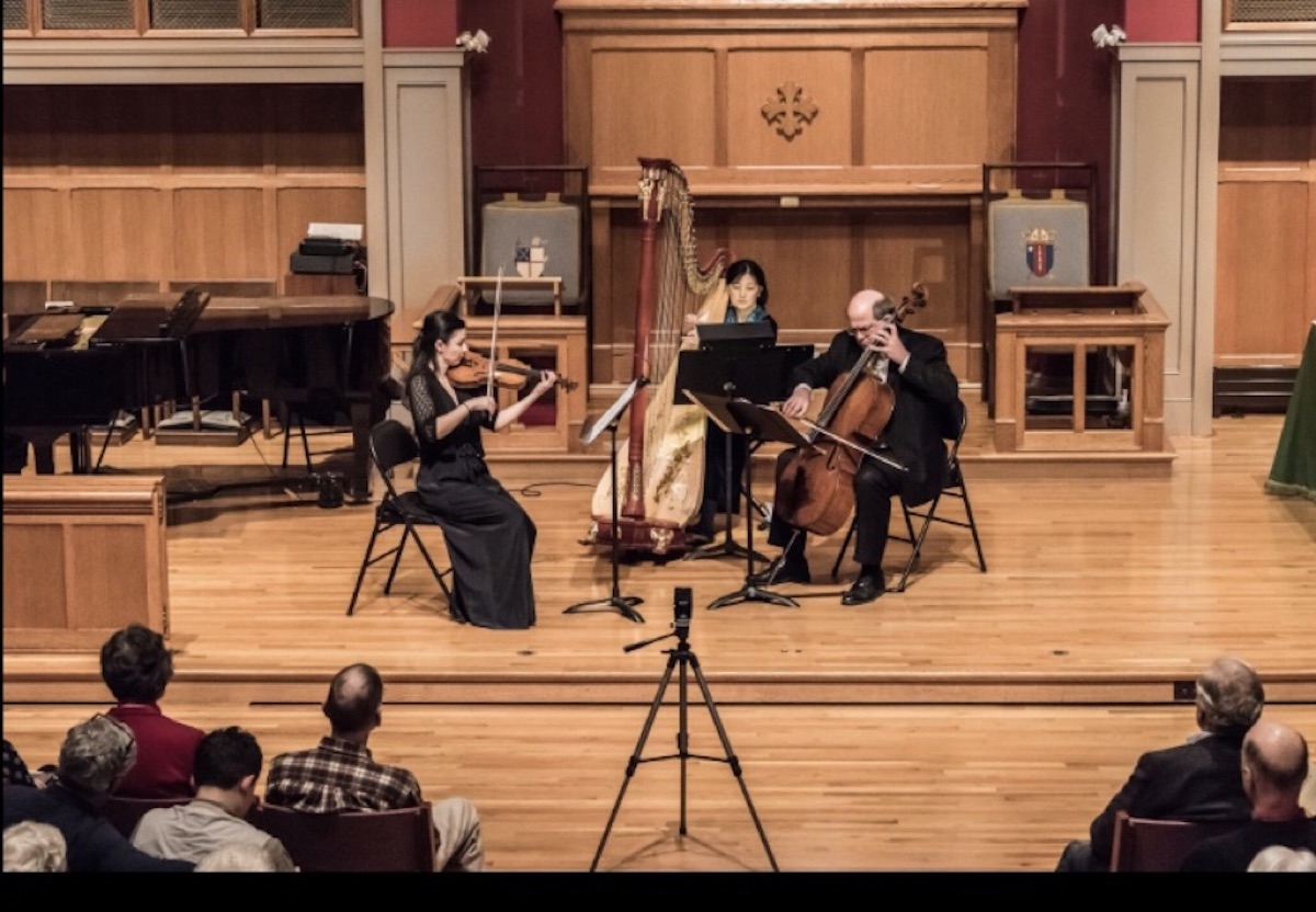 Raluca Dumitrache performing in concert