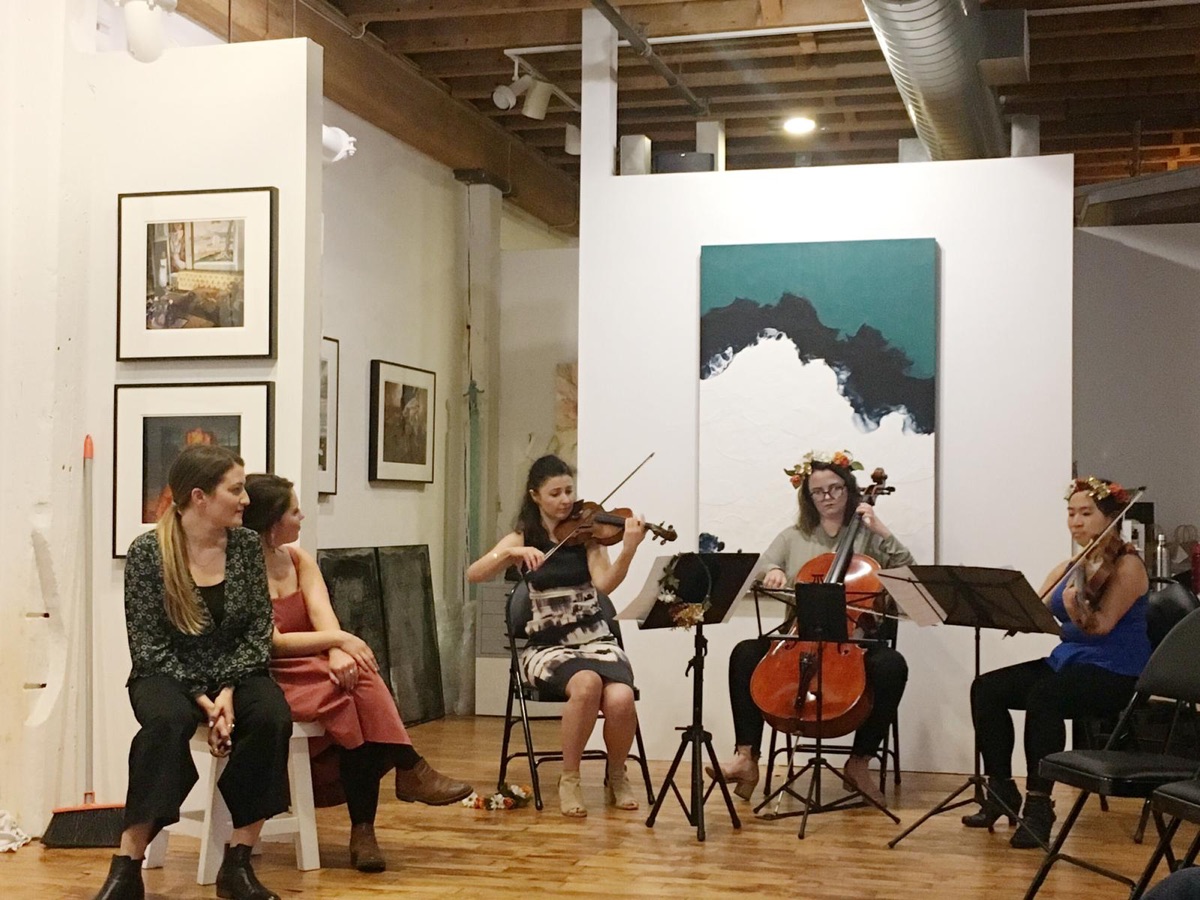Raluca Dumitrache performing in concert